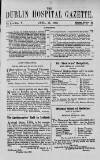 Dublin Hospital Gazette Thursday 15 April 1858 Page 1