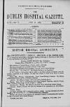 Dublin Hospital Gazette Thursday 15 July 1858 Page 1