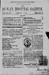 Dublin Hospital Gazette Saturday 15 January 1859 Page 1