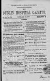 Dublin Hospital Gazette Tuesday 15 February 1859 Page 1