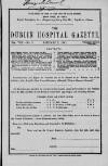 Dublin Hospital Gazette Saturday 01 February 1862 Page 1