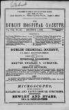 Dublin Hospital Gazette Sunday 01 December 1861 Page 1