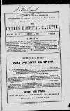 Dublin Hospital Gazette Saturday 01 March 1862 Page 1