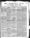 Bridport News Saturday 05 January 1856 Page 1
