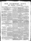 Bridport News Saturday 10 May 1856 Page 1
