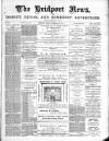 Bridport News Friday 21 November 1890 Page 1