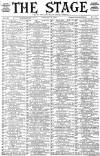 The Stage Thursday 11 January 1894 Page 1