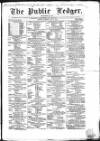 Public Ledger and Daily Advertiser Tuesday 05 June 1849 Page 1