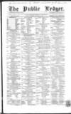 Public Ledger and Daily Advertiser Tuesday 13 January 1857 Page 1