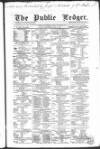 Public Ledger and Daily Advertiser Wednesday 29 July 1857 Page 1
