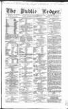 Public Ledger and Daily Advertiser Wednesday 22 December 1858 Page 1
