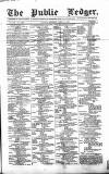Public Ledger and Daily Advertiser Saturday 12 April 1862 Page 1