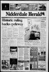 Pateley Bridge & Nidderdale Herald Friday 09 November 2001 Page 1