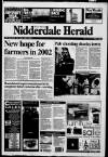 Pateley Bridge & Nidderdale Herald Friday 04 January 2002 Page 1