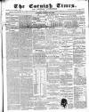 Cornish Times Saturday 23 January 1858 Page 1
