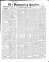 Downpatrick Recorder Saturday 09 May 1840 Page 1