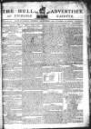 Hull Advertiser Saturday 12 November 1796 Page 1