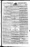 Bell's Weekly Messenger Sunday 31 July 1803 Page 1