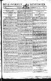 Bell's Weekly Messenger Sunday 22 September 1805 Page 1