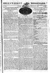 Bell's Weekly Messenger Sunday 22 December 1822 Page 1