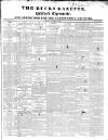 Bucks Gazette Saturday 10 November 1832 Page 1