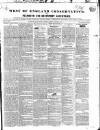 Western Courier, West of England Conservative, Plymouth and Devonport Advertiser Wednesday 18 October 1837 Page 1