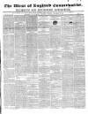 Western Courier, West of England Conservative, Plymouth and Devonport Advertiser Wednesday 23 September 1846 Page 1