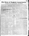 Western Courier, West of England Conservative, Plymouth and Devonport Advertiser Wednesday 20 January 1847 Page 1