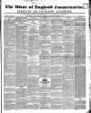 Western Courier, West of England Conservative, Plymouth and Devonport Advertiser Wednesday 03 February 1847 Page 1