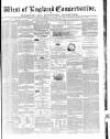 Western Courier, West of England Conservative, Plymouth and Devonport Advertiser Wednesday 18 September 1850 Page 1