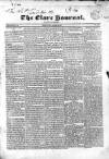 Clare Journal, and Ennis Advertiser Monday 01 February 1836 Page 1