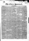 Clare Journal, and Ennis Advertiser Thursday 01 June 1837 Page 1