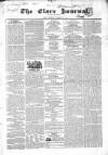 Clare Journal, and Ennis Advertiser Monday 25 March 1850 Page 1