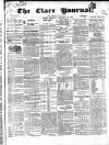 Clare Journal, and Ennis Advertiser Monday 23 January 1854 Page 1