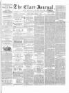 Clare Journal, and Ennis Advertiser Monday 09 January 1860 Page 1