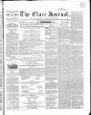 Clare Journal, and Ennis Advertiser Thursday 02 February 1860 Page 1