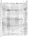 Clare Journal, and Ennis Advertiser Thursday 31 March 1870 Page 1