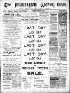 Framlingham Weekly News Saturday 16 February 1901 Page 1