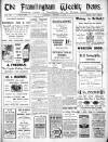 Framlingham Weekly News Saturday 09 October 1915 Page 1