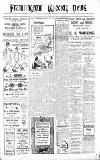 Framlingham Weekly News Saturday 27 August 1921 Page 1