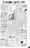 Framlingham Weekly News Saturday 03 June 1922 Page 1