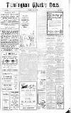 Framlingham Weekly News Saturday 01 July 1922 Page 1
