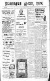 Framlingham Weekly News Saturday 27 January 1923 Page 1