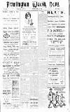 Framlingham Weekly News Saturday 10 April 1926 Page 1