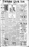 Framlingham Weekly News Saturday 15 October 1927 Page 1