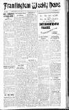 Framlingham Weekly News Saturday 15 January 1938 Page 1