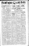 Framlingham Weekly News Saturday 05 March 1938 Page 1