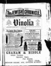 Jewish Chronicle Friday 03 April 1896 Page 1