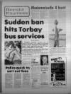 Torbay Express and South Devon Echo Monday 11 August 1980 Page 1