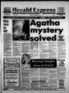 Torbay Express and South Devon Echo Friday 25 November 1988 Page 1